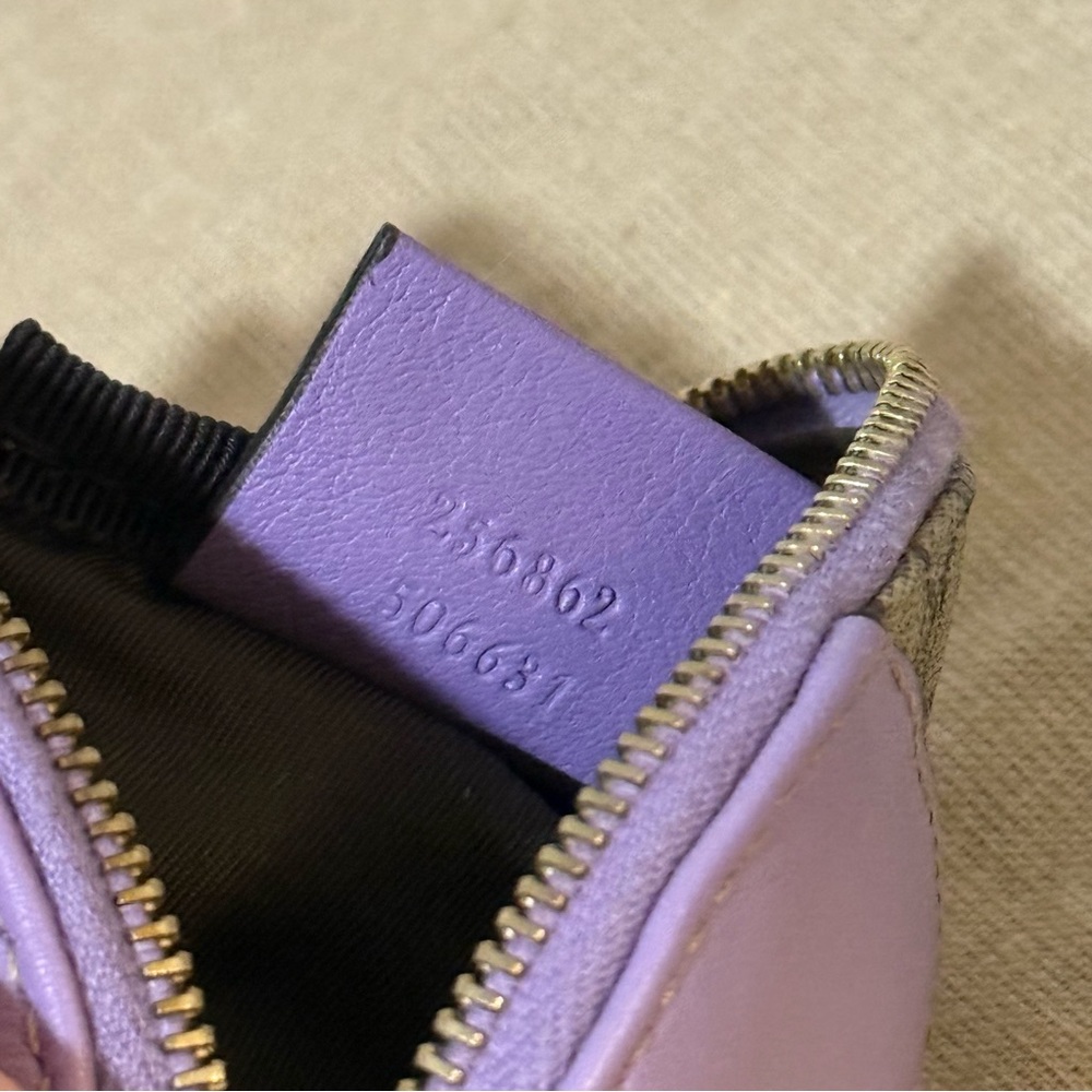 Gucci GG Supreme Monogram Coin Purse Whale: Purple (EUC) - Picture 11 of 15